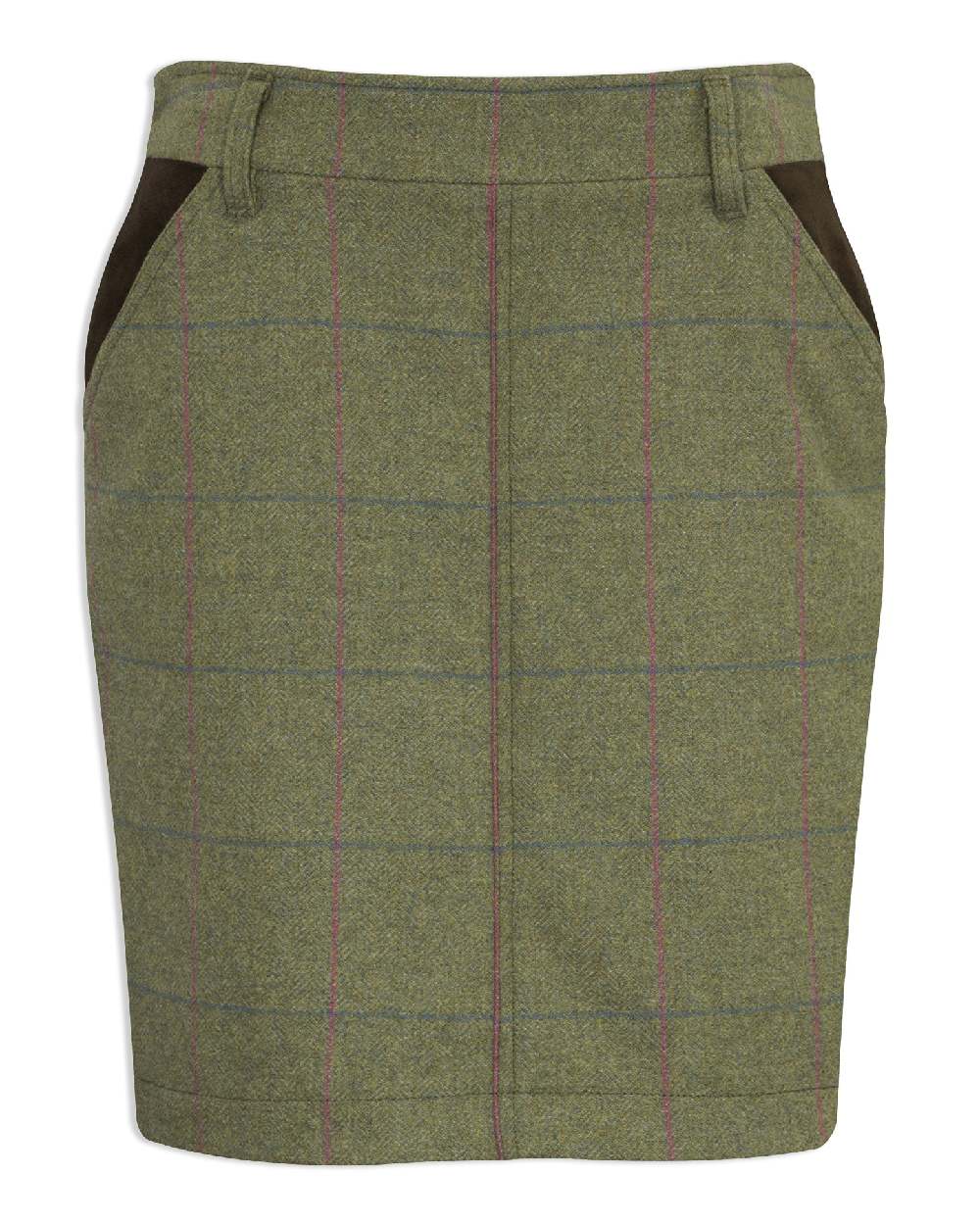 Alan Paine Combrook Tweed Skirt in Juniper 