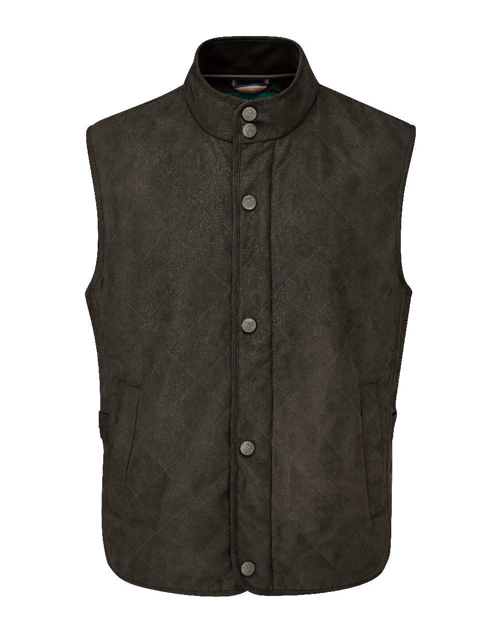 Alan Paine Felwell Mens Gilet in Olive 