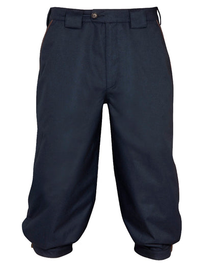 Navy coloured Alan Paine Fernley Waterproof Breeks on white background 