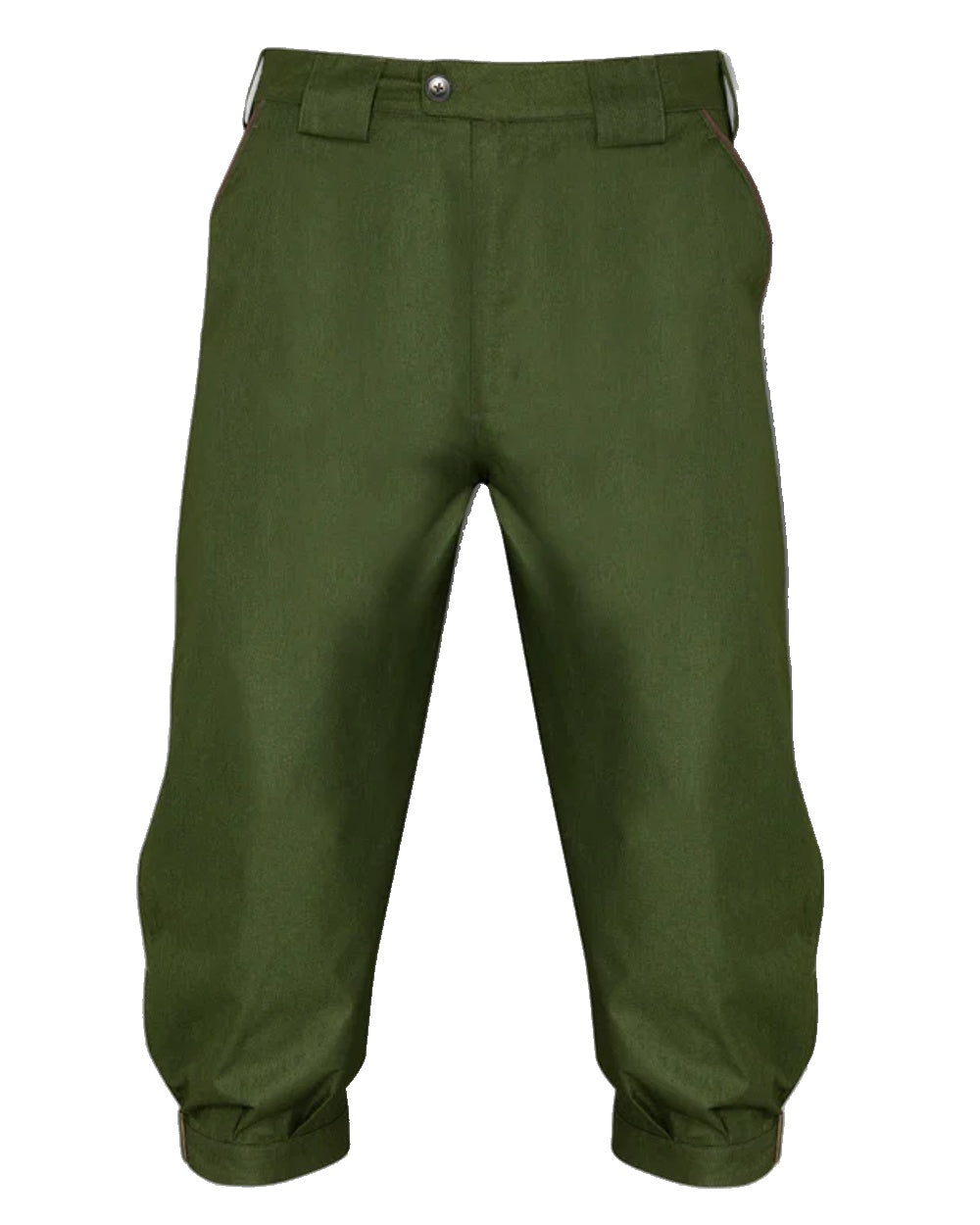 Pesto coloured Alan Paine Fernley Waterproof Breeks on white background 