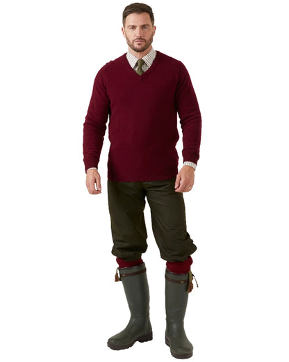 Woodland coloured Alan Paine Fernley Waterproof Breeks on white background 