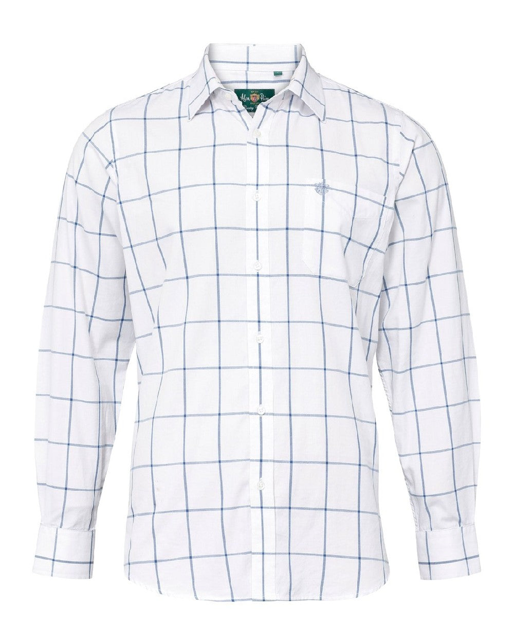 Alan Paine Ilkley Shirt in Blue Check 