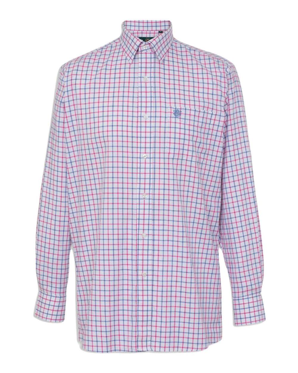 Alan Paine Ilkley Shirt in Blue/Pink 