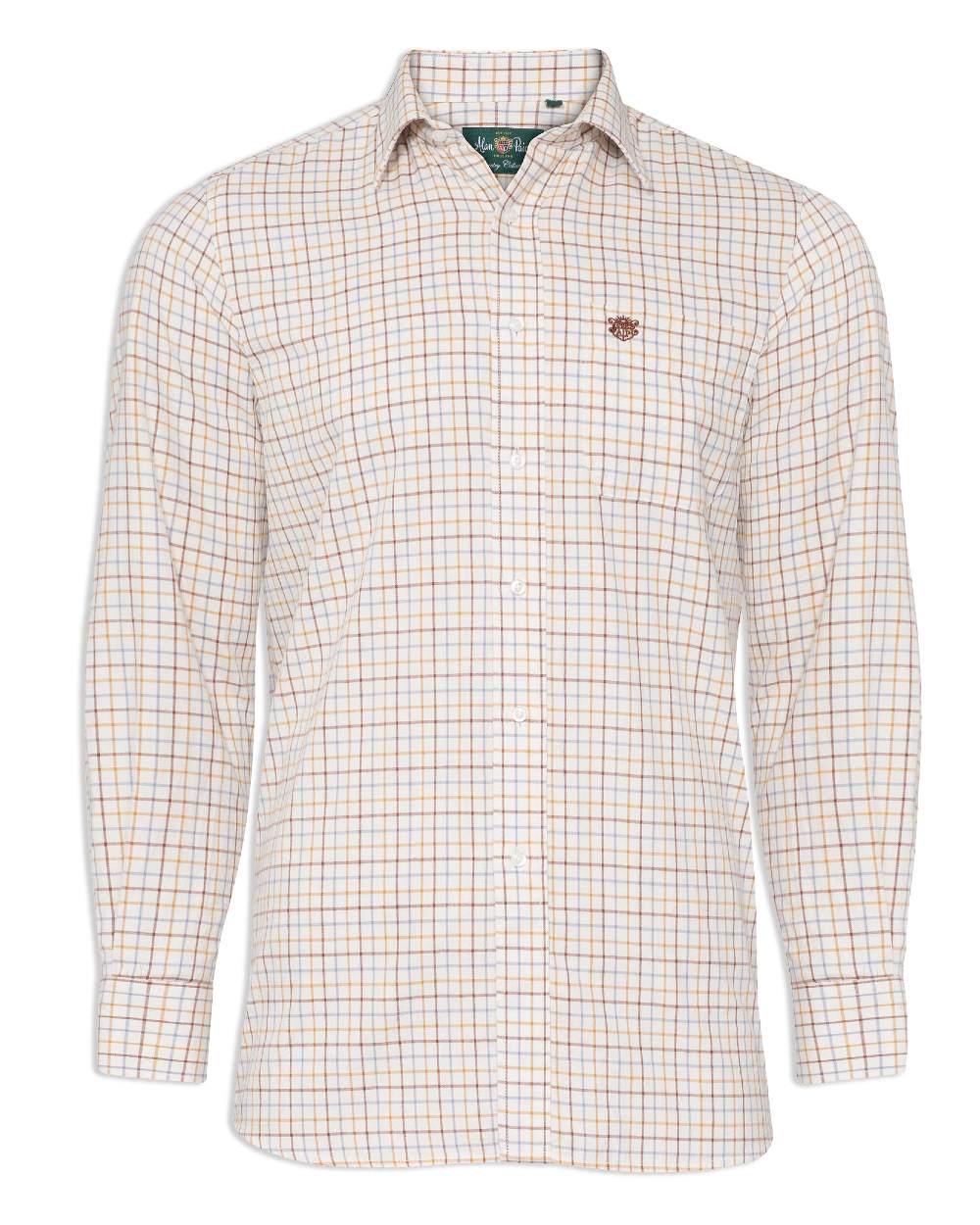 Alan Paine Ilkley Shirt in Brown Check 