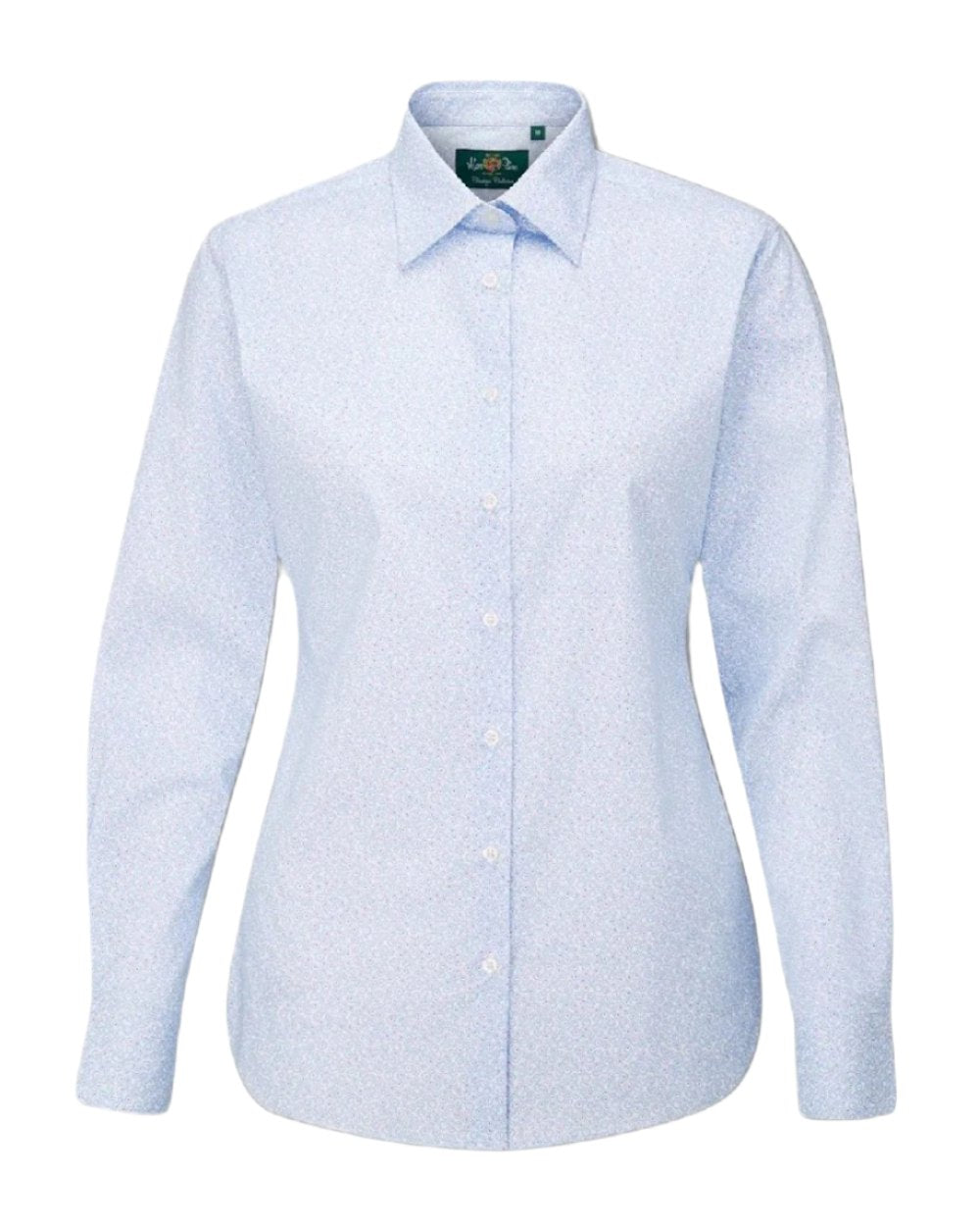 Alan Paine Ladies Lawen Printed Shirt in Blue Floral 