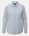 Floral coloured Alan Paine Ladies Lawen Printed Shirt on light grey background #colour_floral