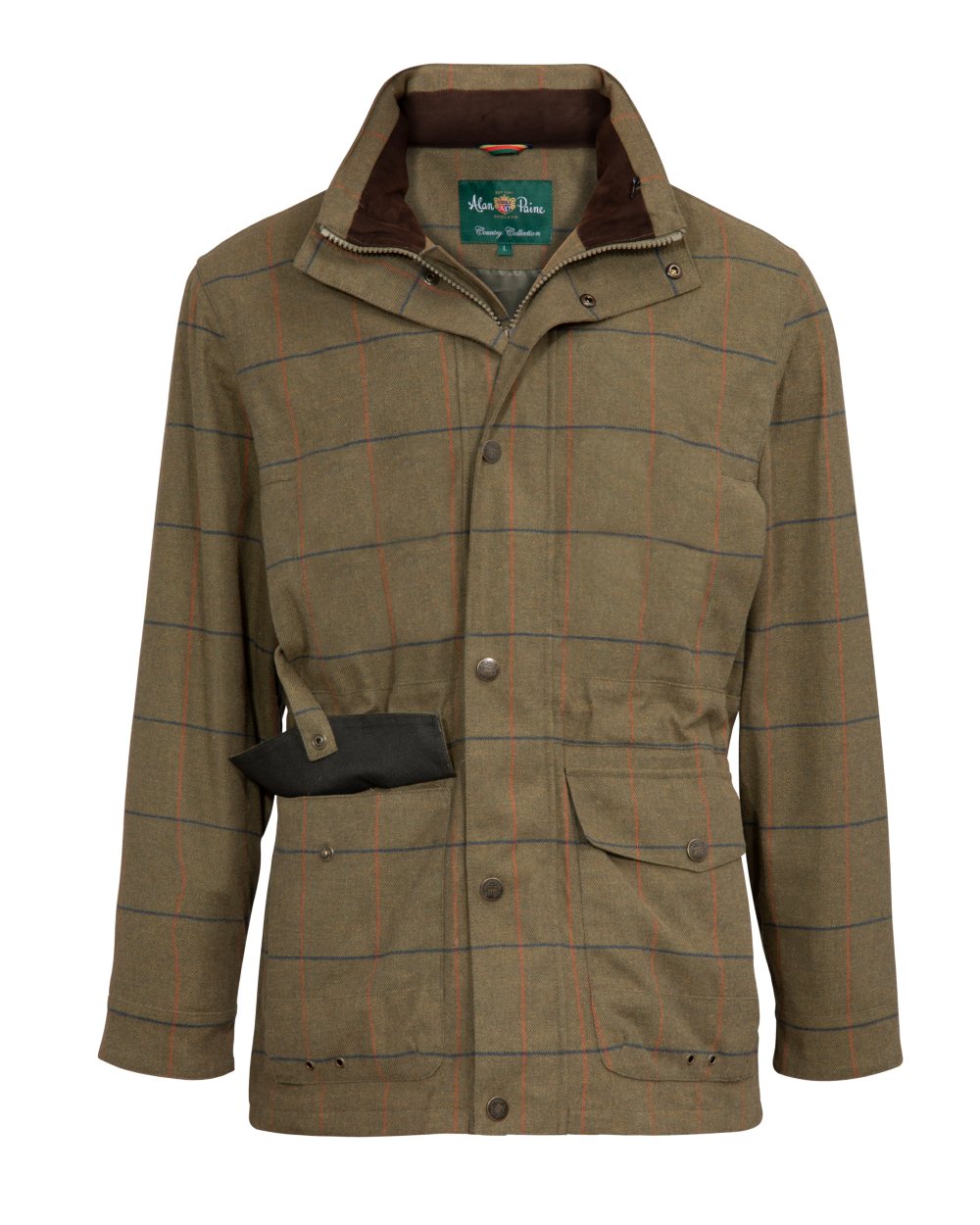 Alan Paine Mens Axford Waterproof Coat in Basil 