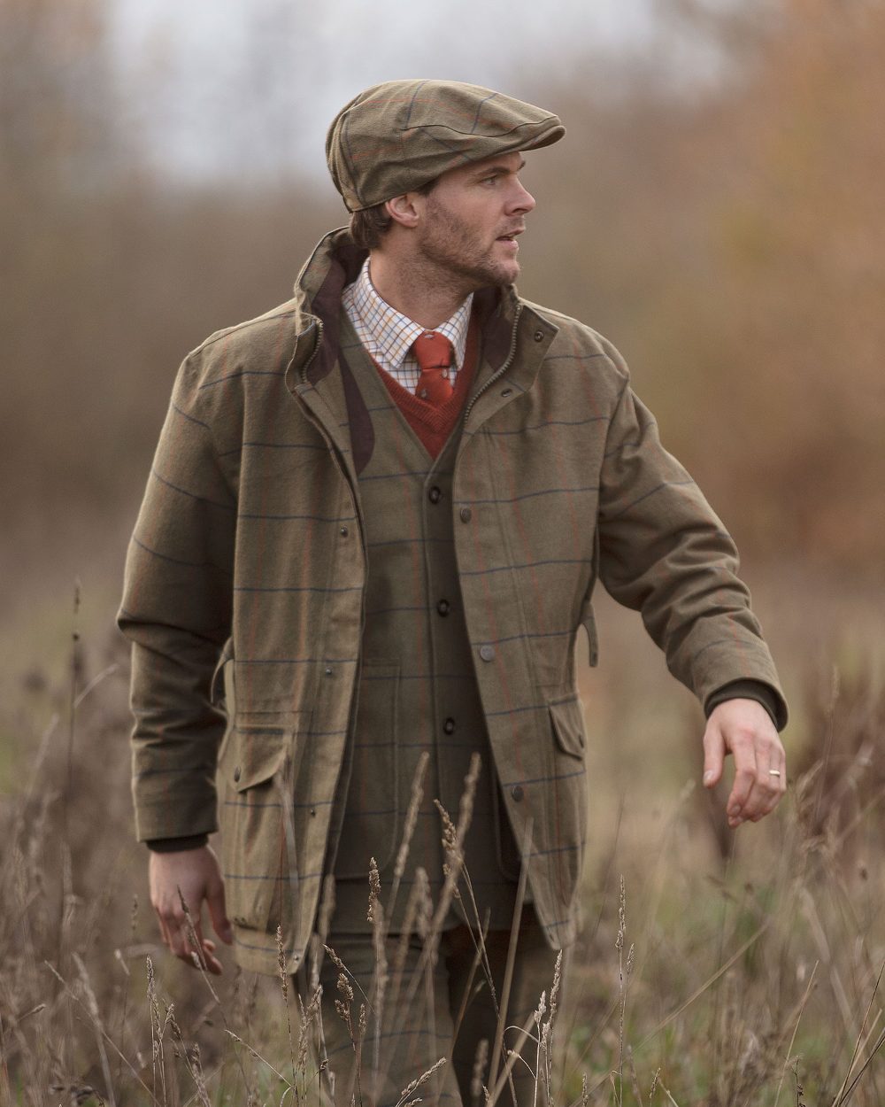 Alan Paine Mens Axford Waterproof Coat in basil 