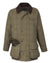 Alan Paine Rutland Waterproof Tweed Shooting Coat in Dark Moss #colour_dark-moss