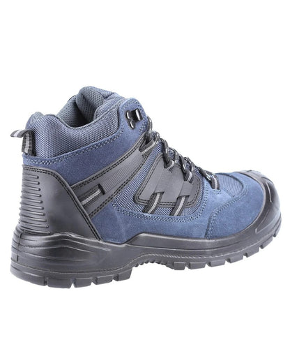 Navy coloured Amblers Safety AS257 S1P SRC Safety Boots on white background 