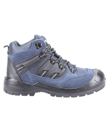 Navy coloured Amblers Safety AS257 S1P SRC Safety Boots on white background 