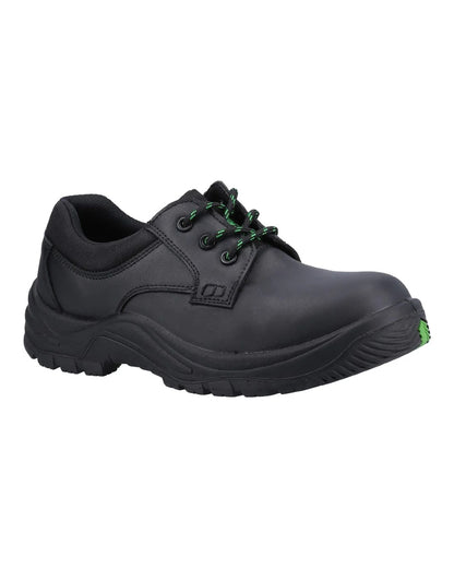 Black coloured Amblers Safety AS504 Aspen S1 SRC Safety Shoes on white background 