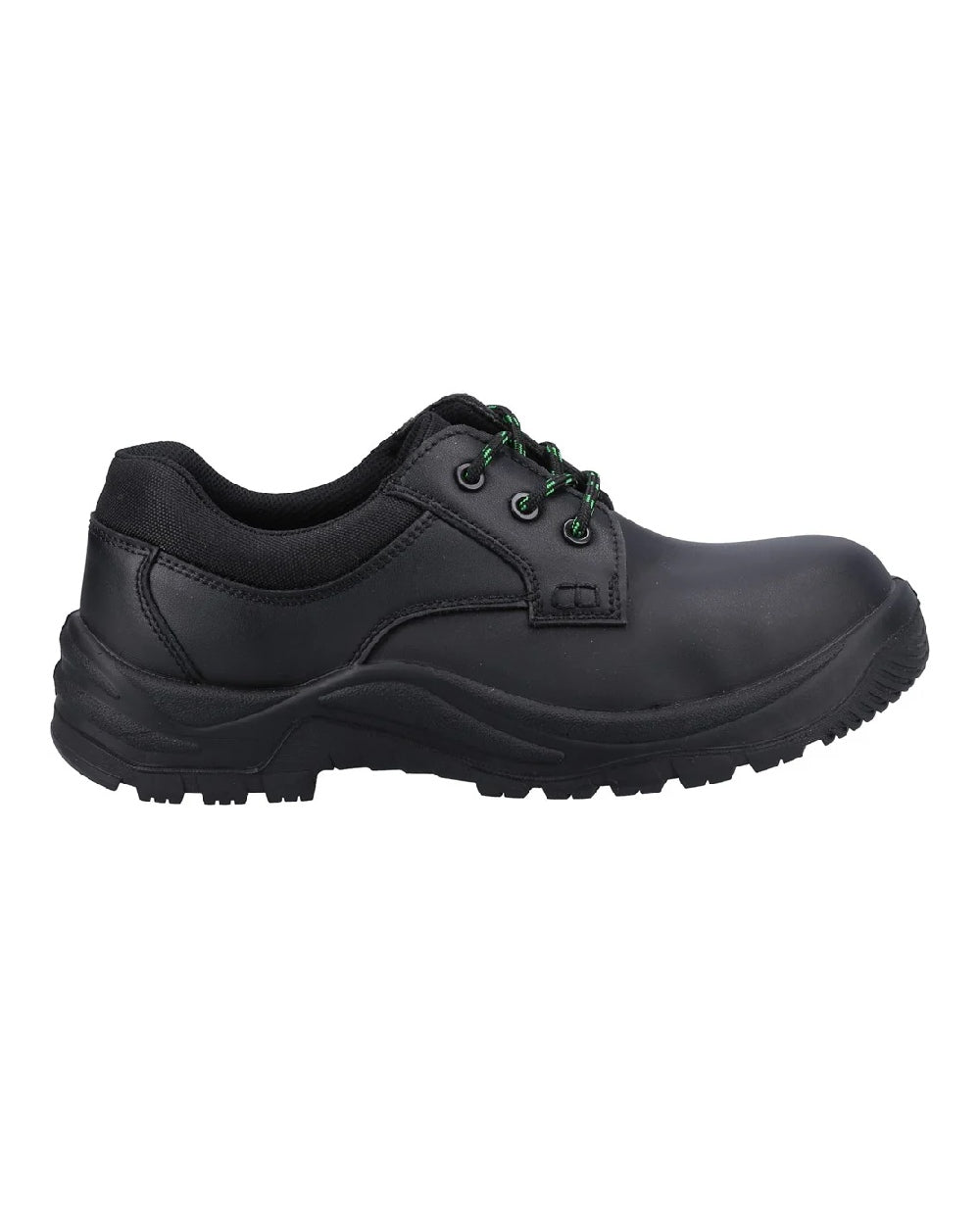 Black coloured Amblers Safety AS504 Aspen S1 SRC Safety Shoes on white background 