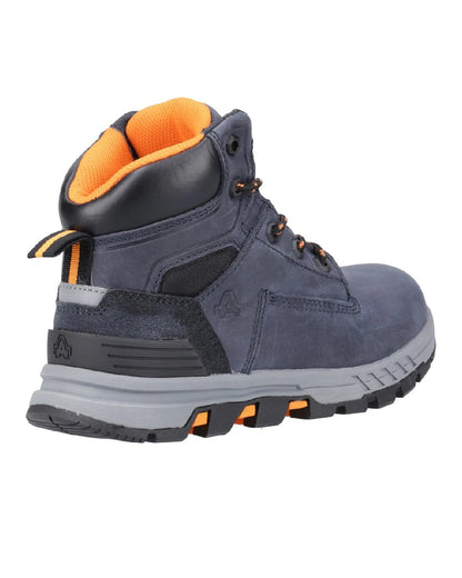 Navy coloured Amblers Safety AS613 Elena Safety Boots on white background 