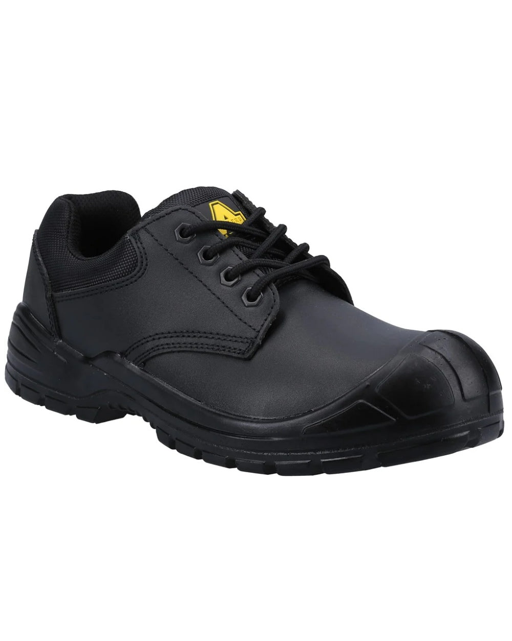 Black coloured Amblers Safety AS66 S3 Safety Shoes on white background 