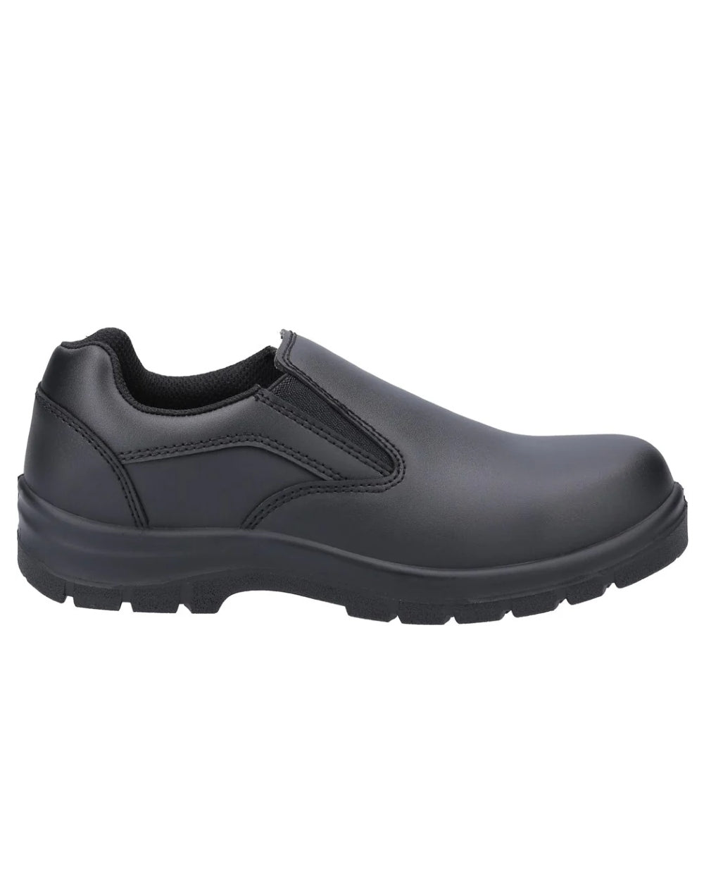 Black coloured Amblers Safety Womens AS716C Grace S3 SRC Safety Shoes on white background 