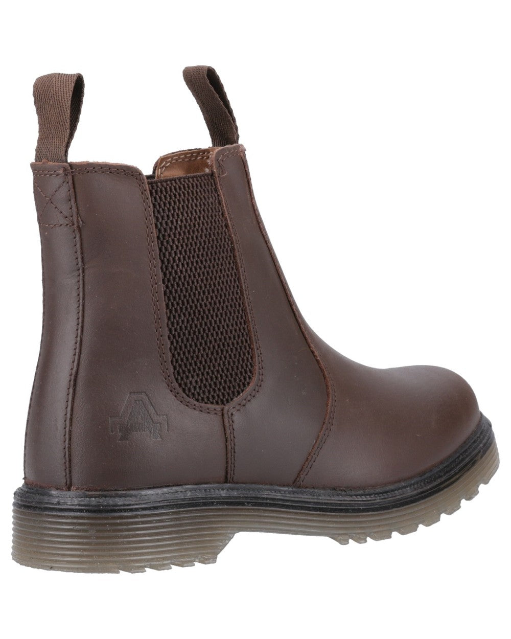 Brown coloured Amblers Womens Chelmsford Dealer Boots on white background 