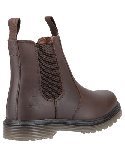 Brown coloured Amblers Womens Chelmsford Dealer Boots on white background 