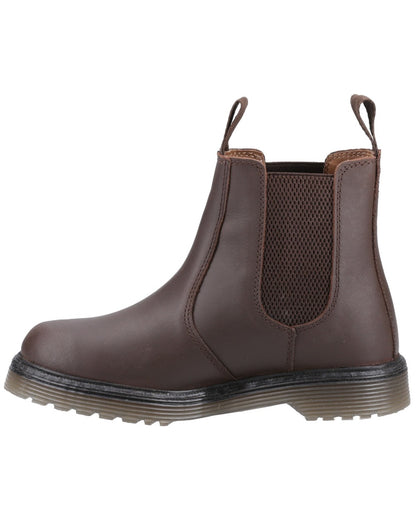Brown coloured Amblers Womens Chelmsford Dealer Boots on white background 