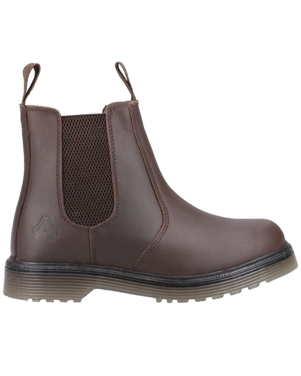 Brown coloured Amblers Womens Chelmsford Dealer Boots on white background 