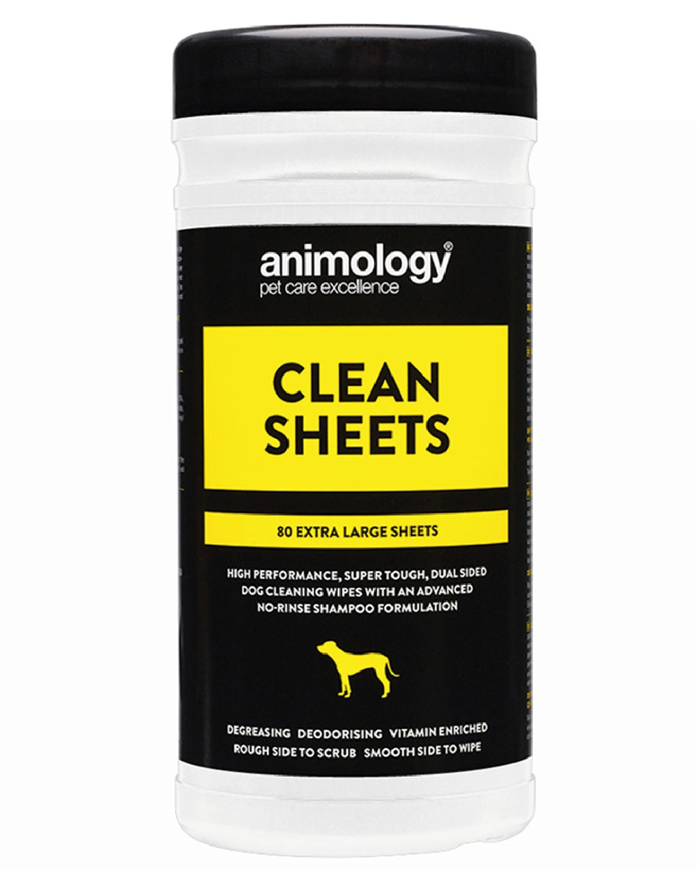 Animology Clean Sheets 80 Pack on White background