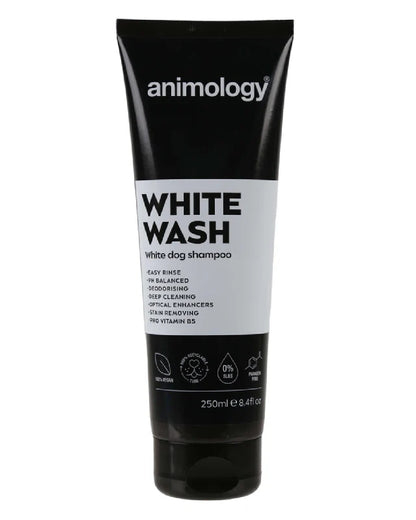 Animology White Wash Shampoo 250ml on white background