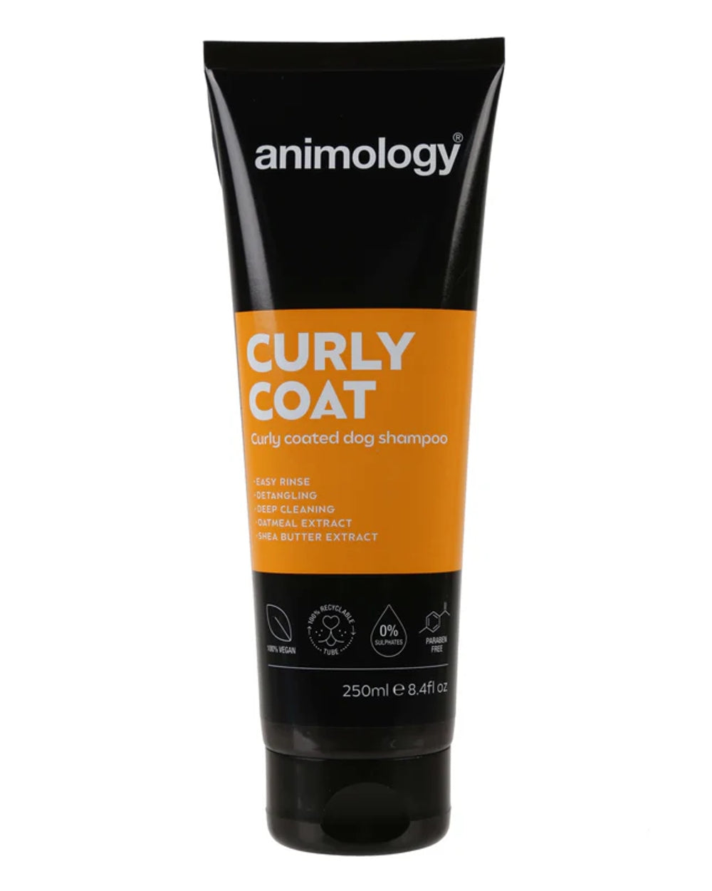 Animology Curly Coat Dog Shampoo 250ml on white background