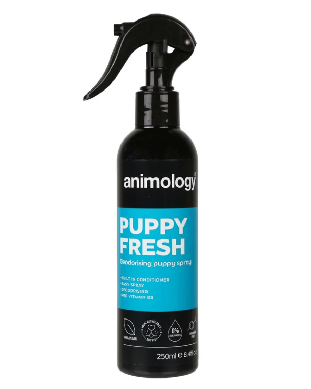 Animology Puppy Fresh Deodorising Spray 250ml on white background