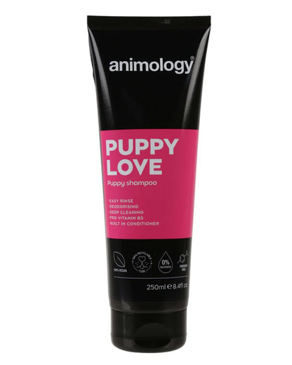 Animology Puppy Love Shampoo 250ml on white background