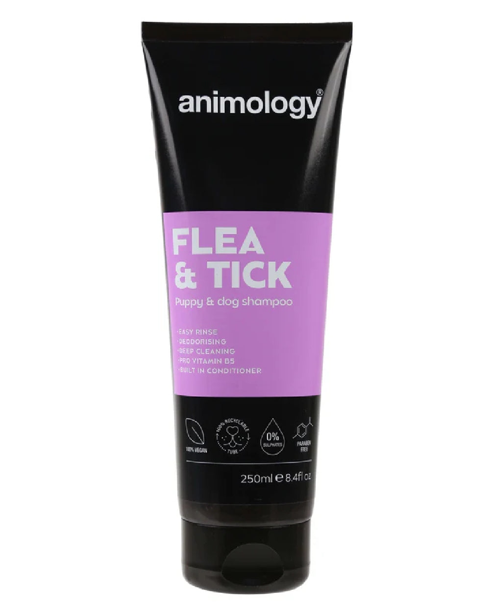 Animology Flea and Tick Shampoo 250ml on white background