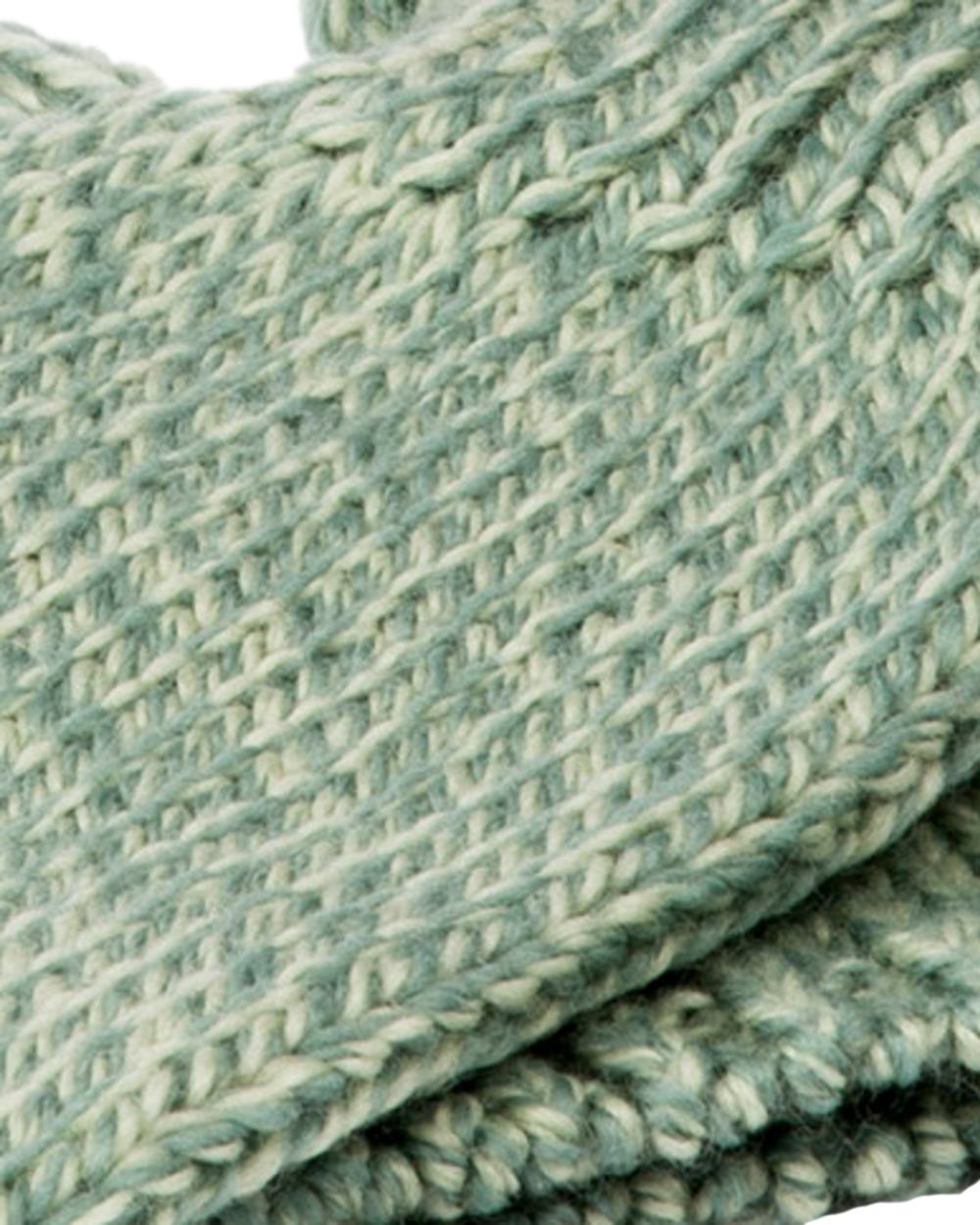 Sea Green Coloured Aran Supersoft Merino Fingerless Gloves on white background 