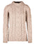 Aran Womens Listowel Cabled Sweater in Oat #colour_oat