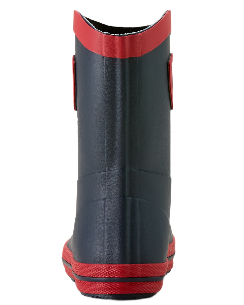 Team Navy coloured Ariat Childrens Kelmarsh Rubber Boots on white background 