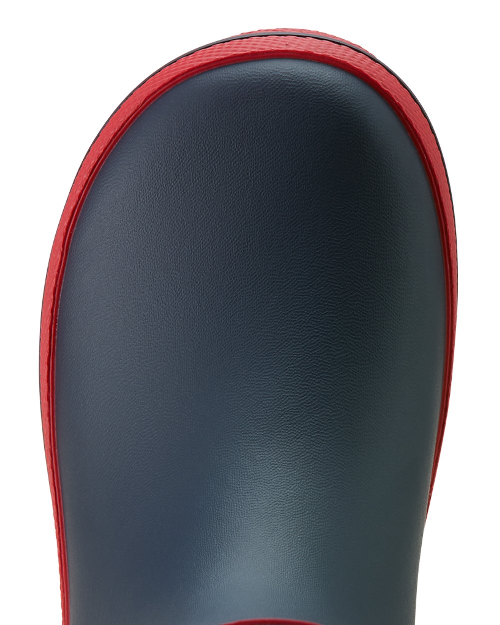 Team Navy coloured Ariat Childrens Kelmarsh Rubber Boots on white background 