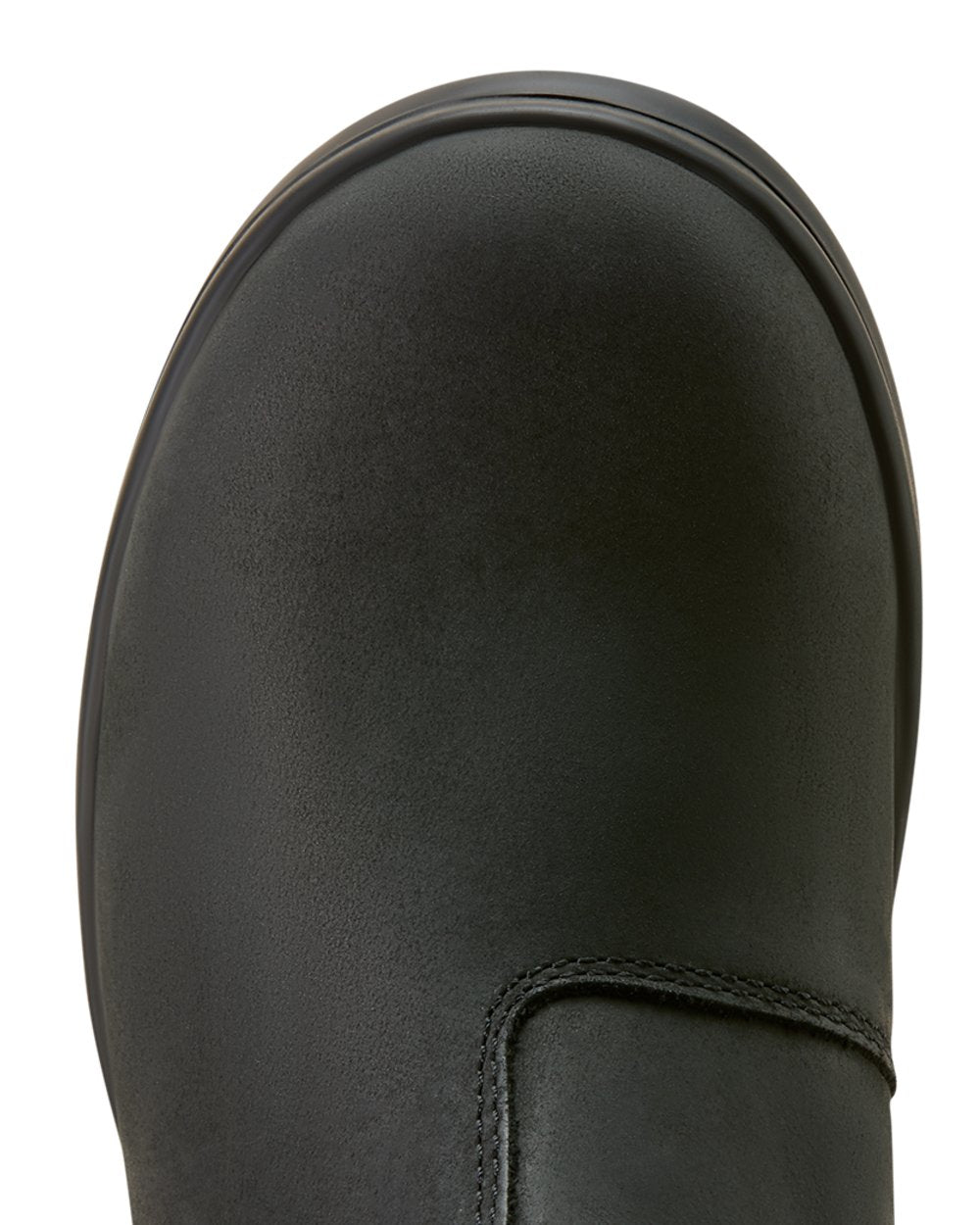 Black coloured Ariat Childrens Whitby Chelsea Boots on white background 