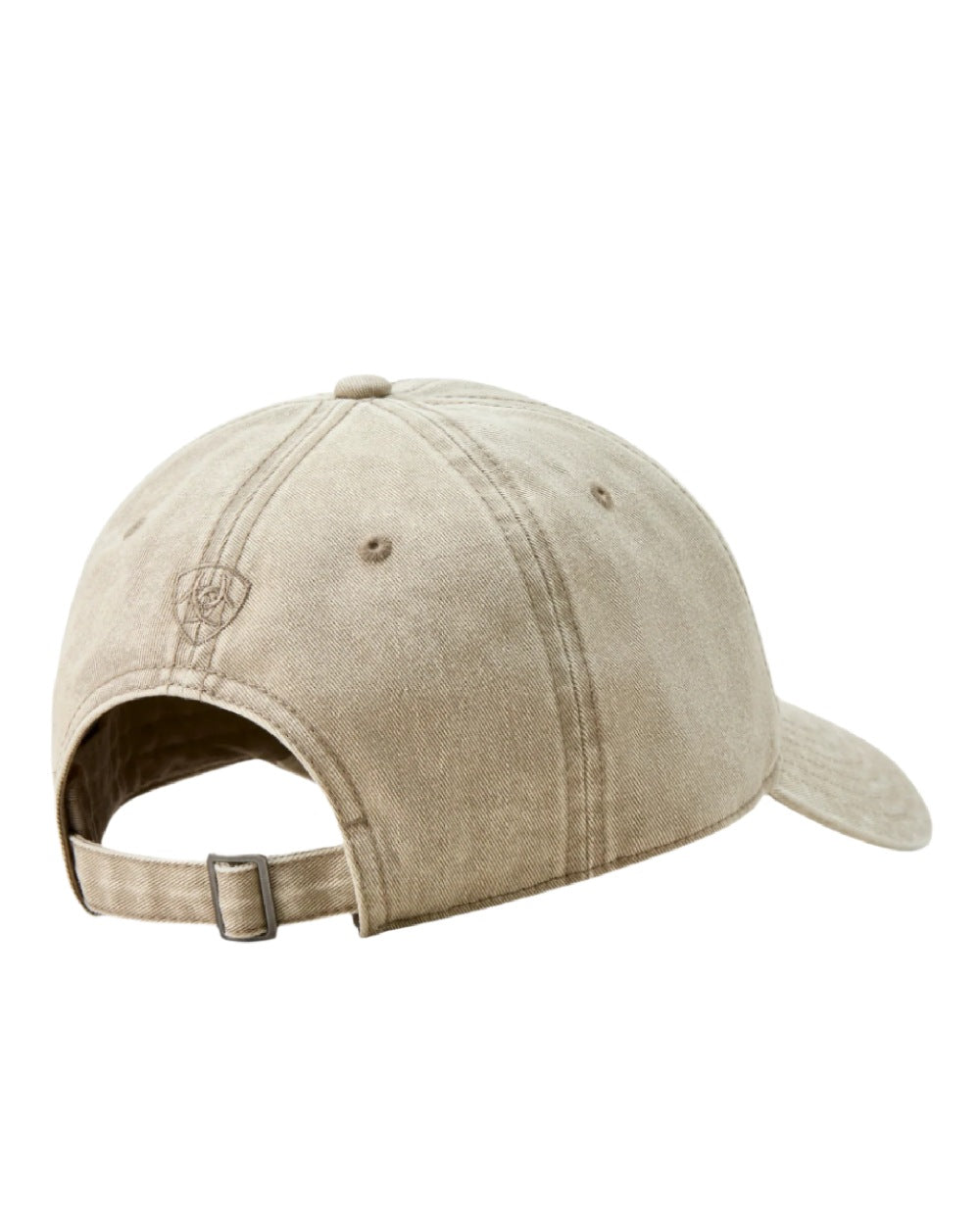 Latte coloured Ariat Country Cap on white background 