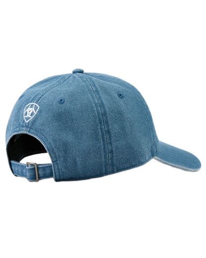 Light Denim coloured Ariat Country Cap on white background 
