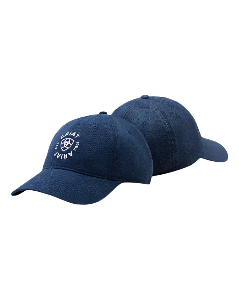 Navy coloured Ariat Country Cap on white background 