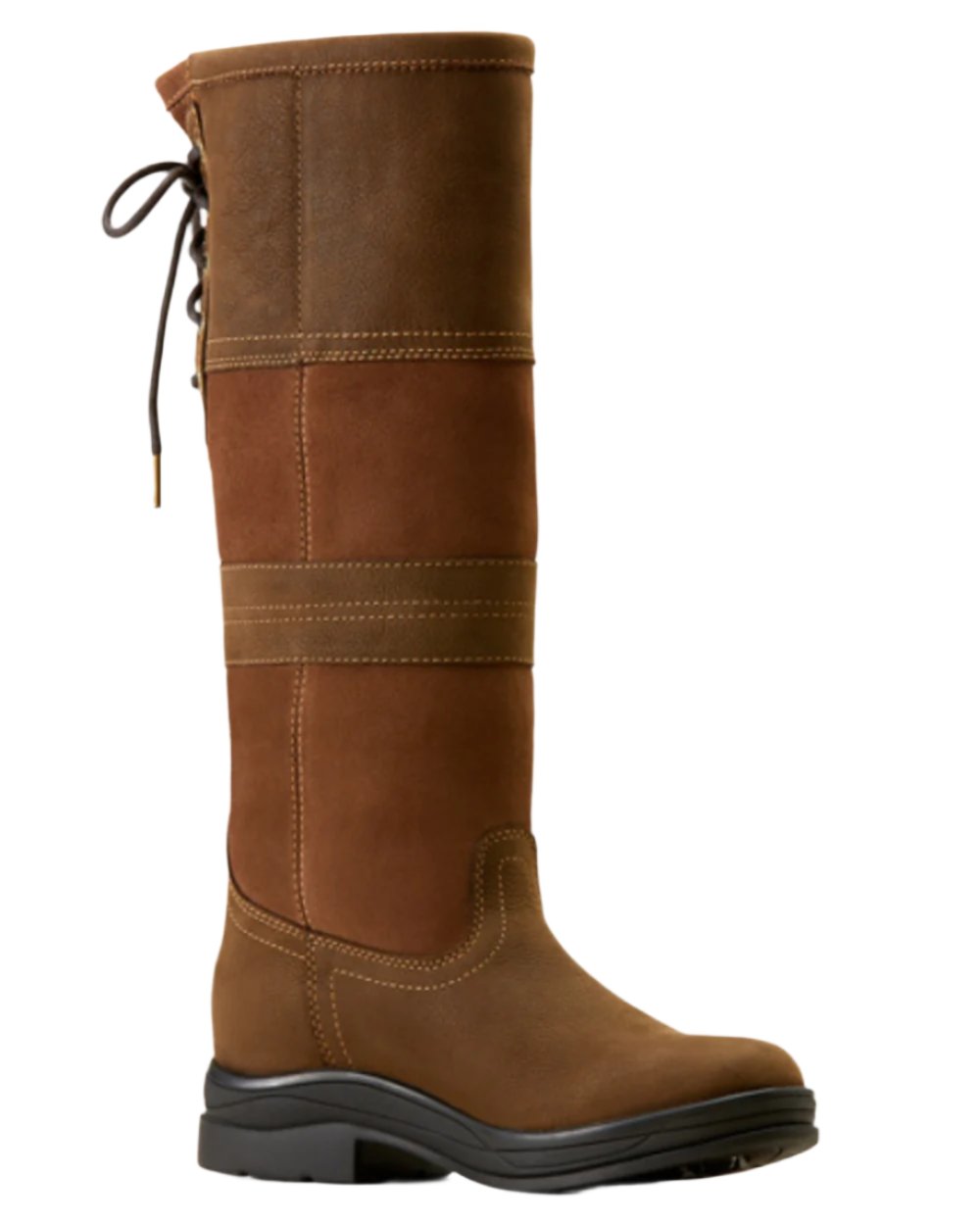 Java coloured Ariat Langdale Waterproof Boots on white background 