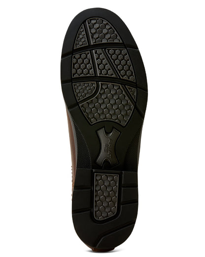 Tobacco Brown coloured Ariat Womens Langley Waterproof Chelsea Boots on white background 