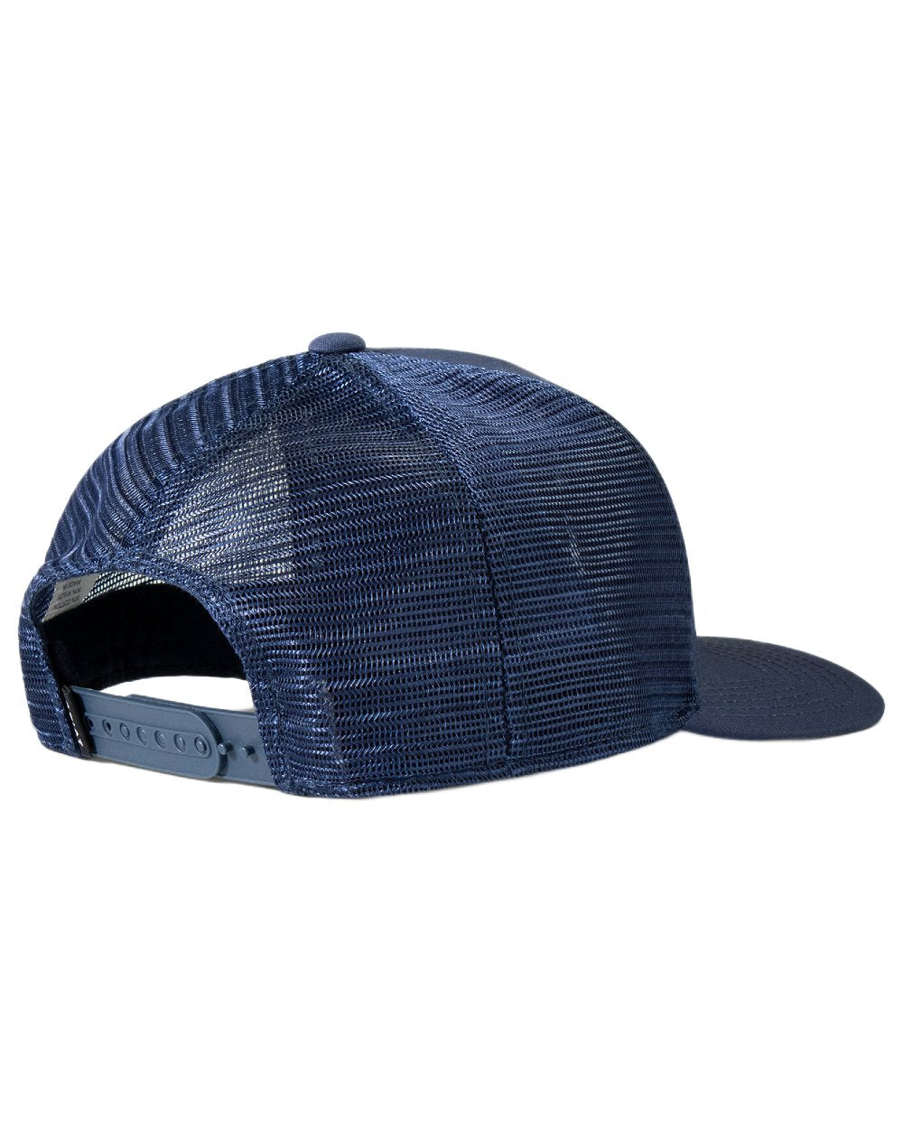 Navy coloured Ariat Mens Aztec Logo Patch Cap on white background 