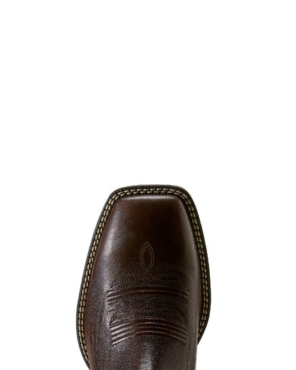 Chocolate Chip coloured Ariat Mens Booker Chelsea Wide Square Toe Western Boots on white background 