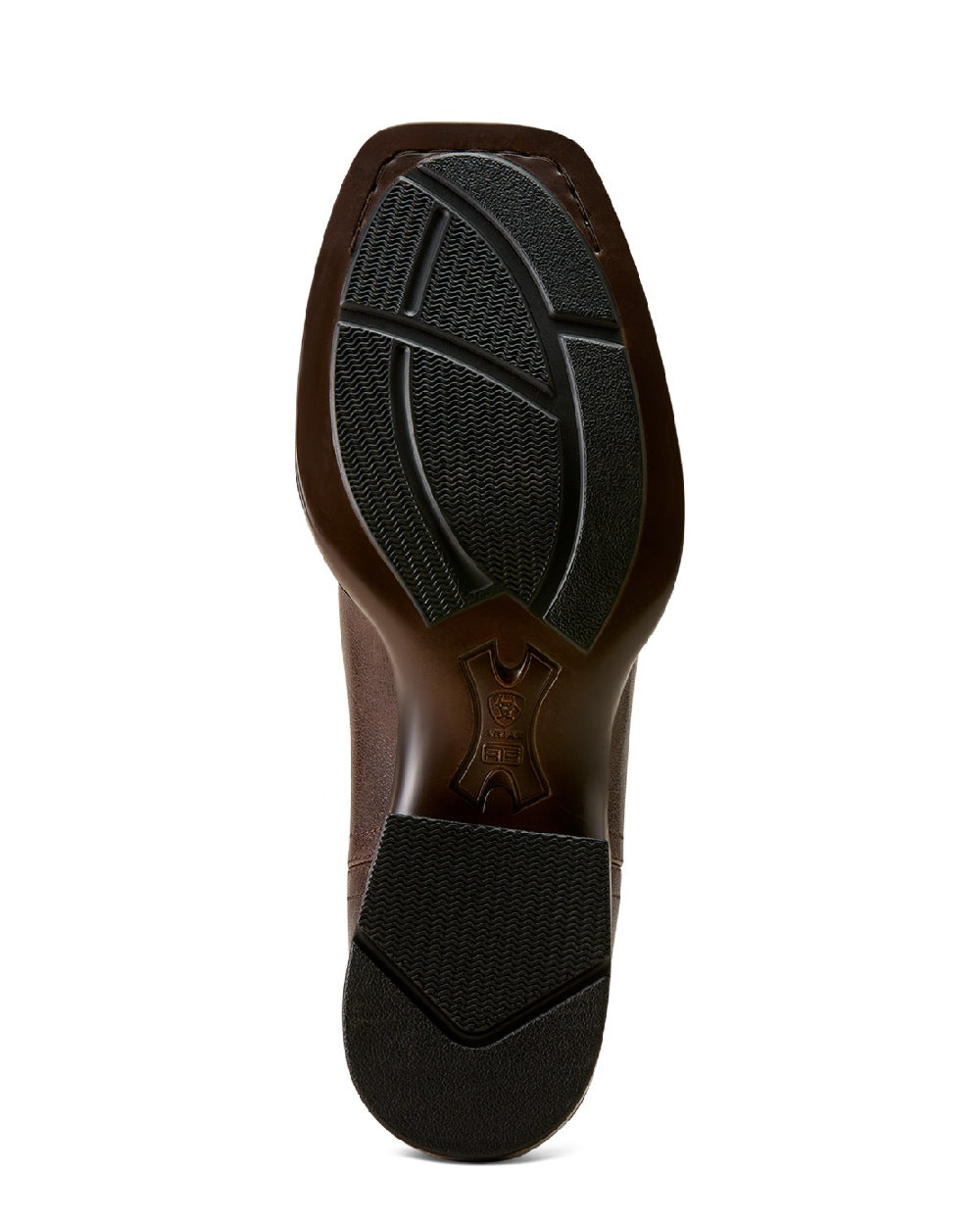 Chocolate Chip coloured Ariat Mens Booker Chelsea Wide Square Toe Western Boots on white background 