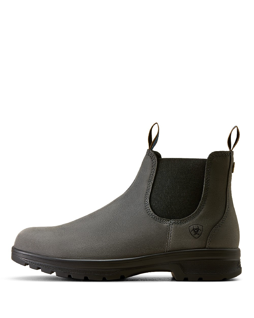 Castlerock coloured Ariat Mens Cooper Chelsea Boots on white background 
