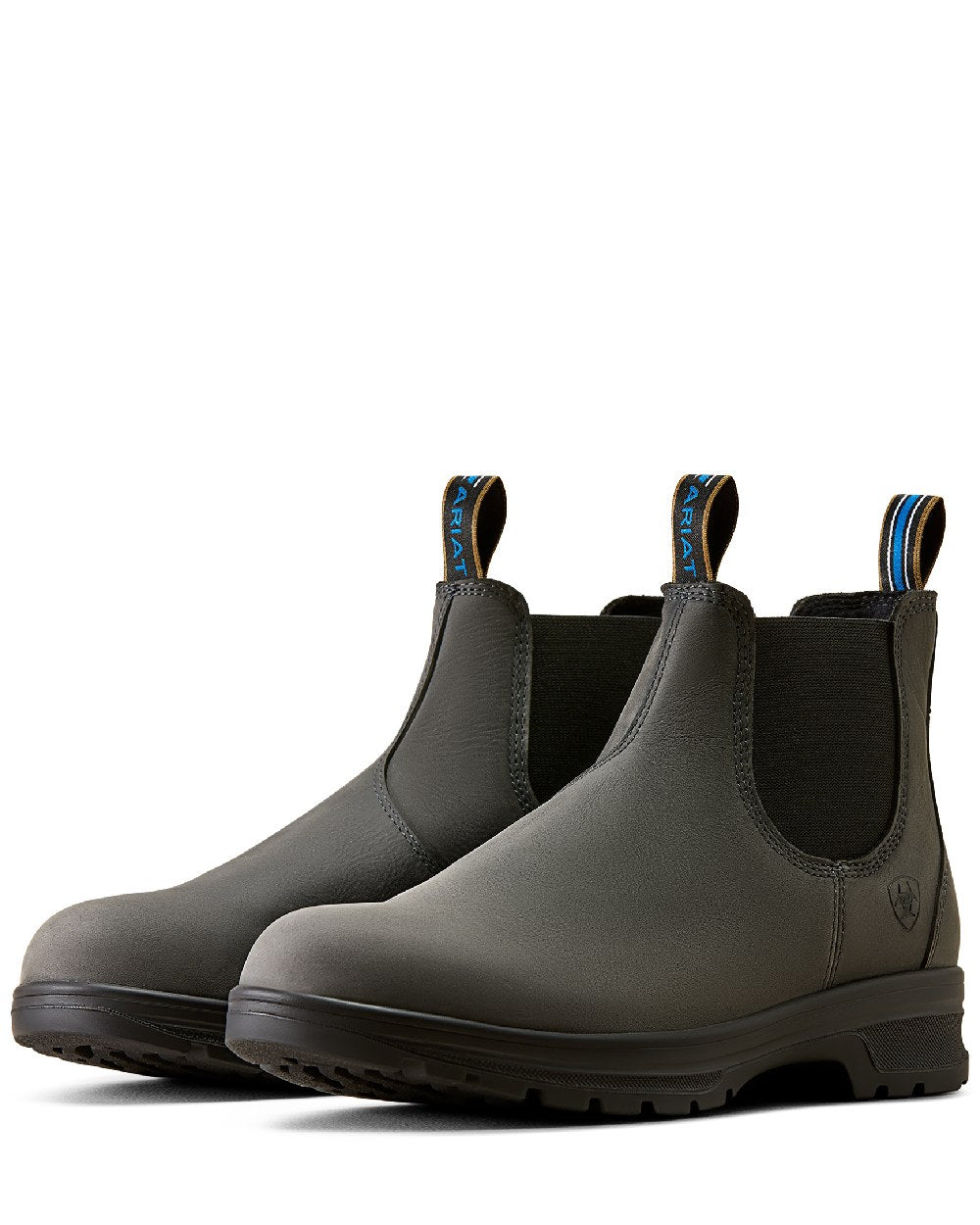 Castlerock coloured Ariat Mens Cooper Chelsea Boots on white background 