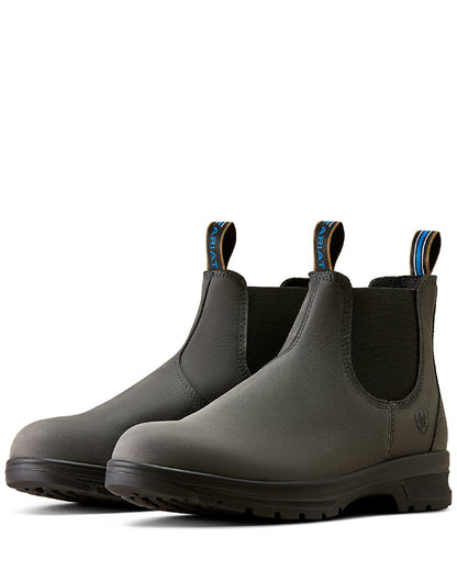 Castlerock coloured Ariat Mens Cooper Chelsea Boots on white background 