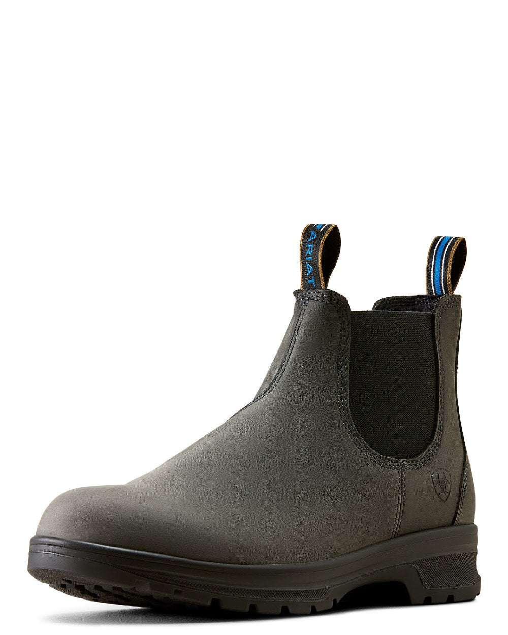 Castlerock coloured Ariat Mens Cooper Chelsea Boots on white background 