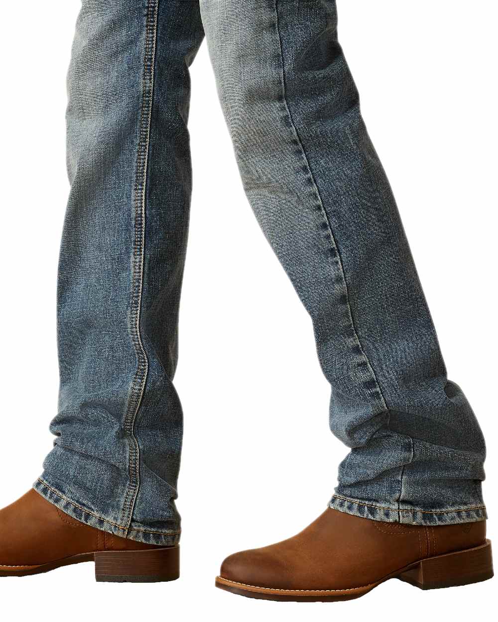 Hanwell Coloured Ariat Mens M8 Modern Brickell Slim Leg Jeans on white background 