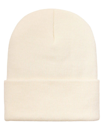 Natural Coloured Ariat Mens Rebar Beanie on white background 