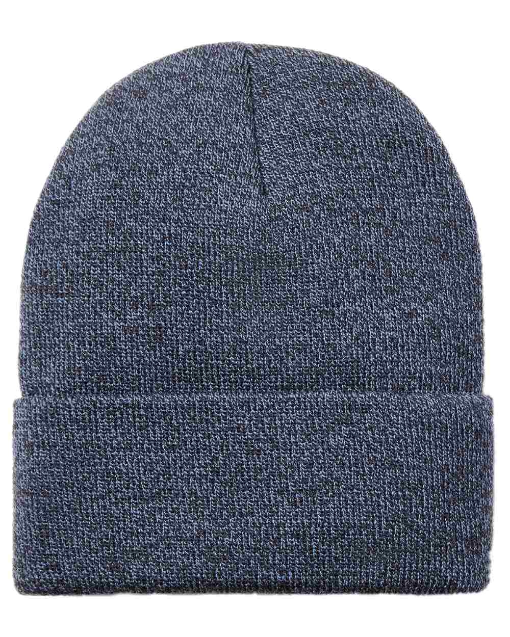 Navy Light Blue Coloured Ariat Mens Rebar Beanie on white background 